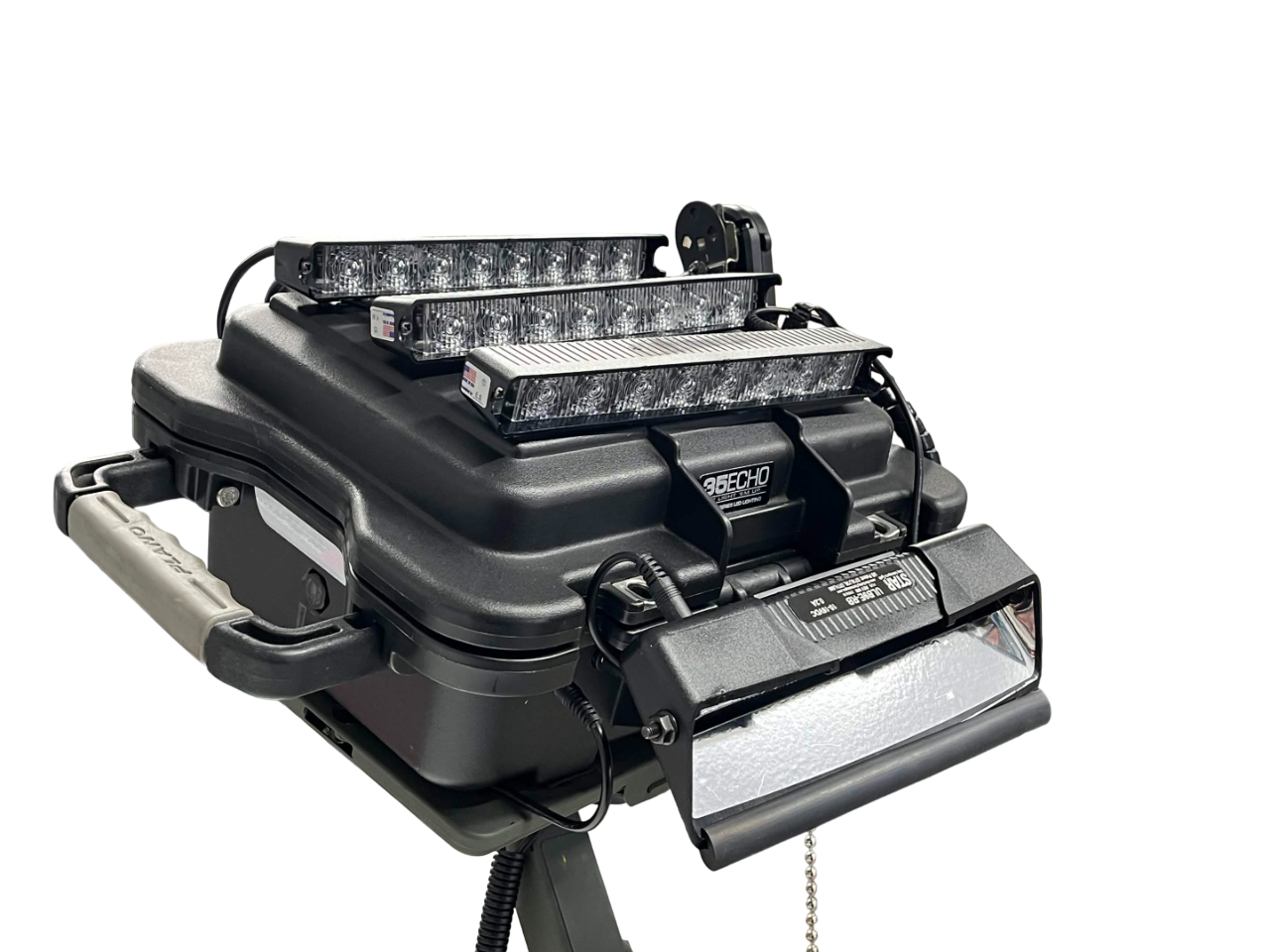 Raptor-X Mobile Siren Kit deployed on tripod